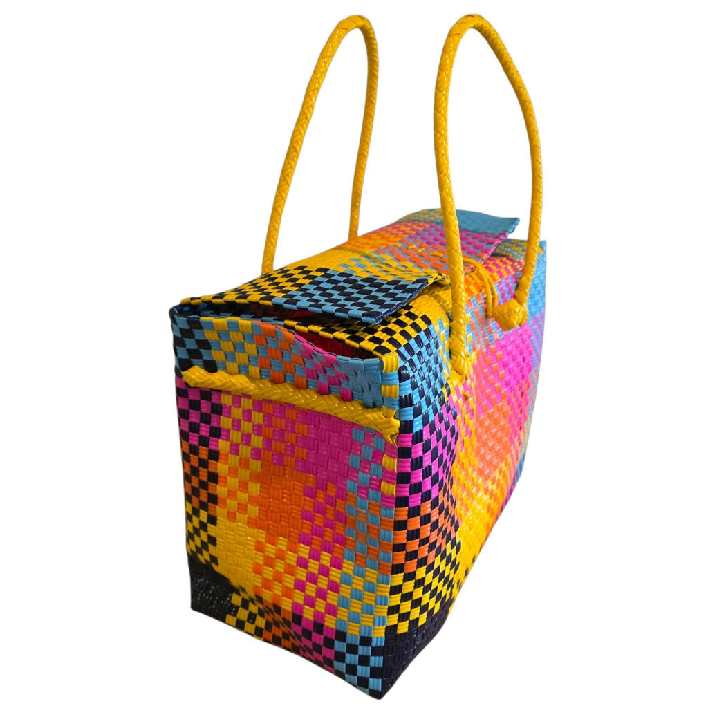 Kaleidescope blue Boxy Bag