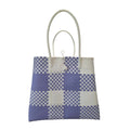 Blue-Mauve Big Check Jali