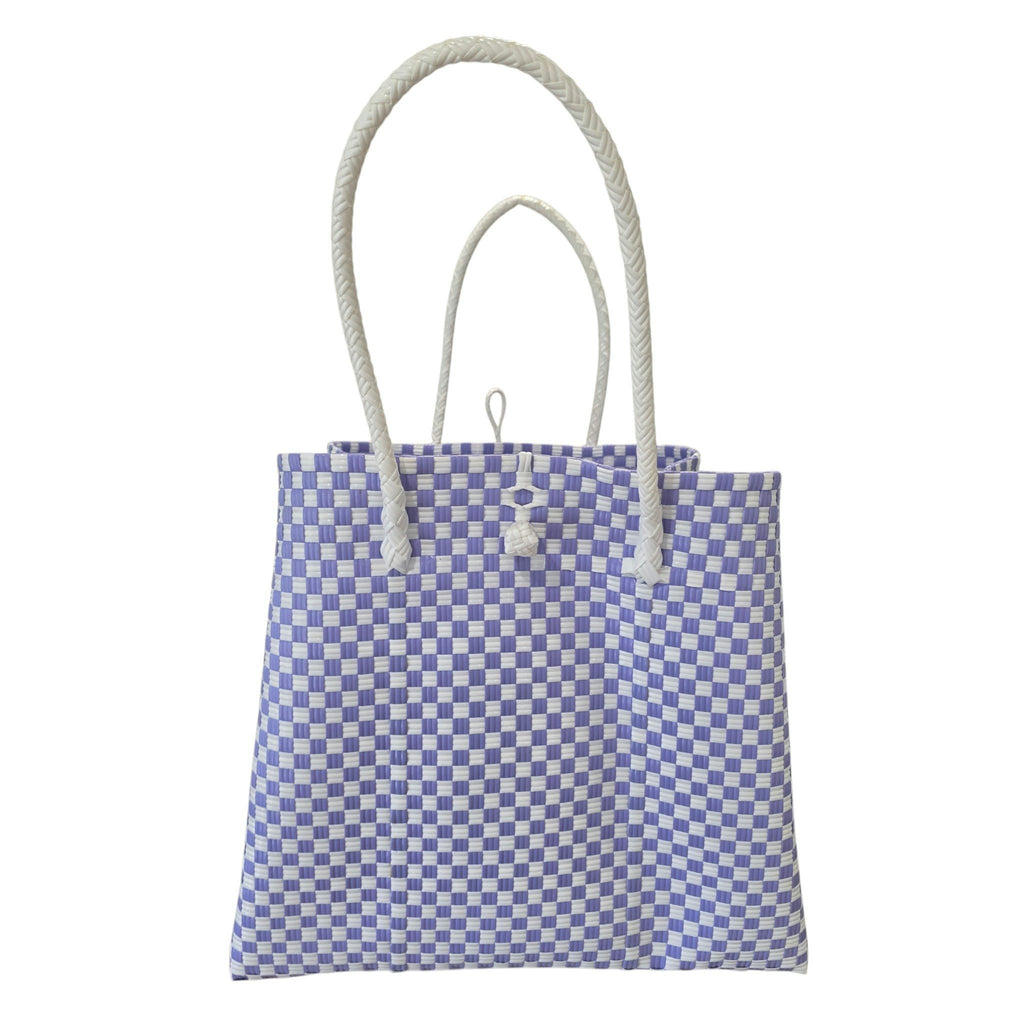 Mauve-blue Check Jali
