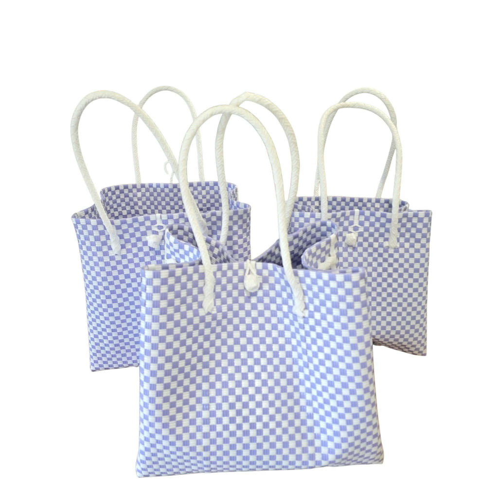 Mauve-blue Check Jali