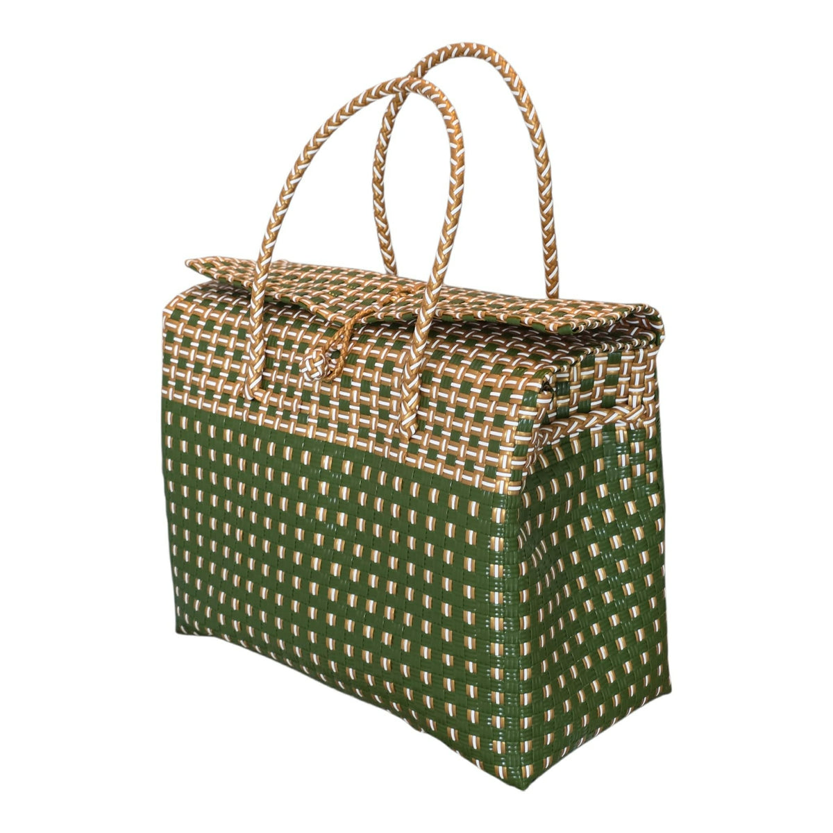 Green Grass Boxy Bag Jali