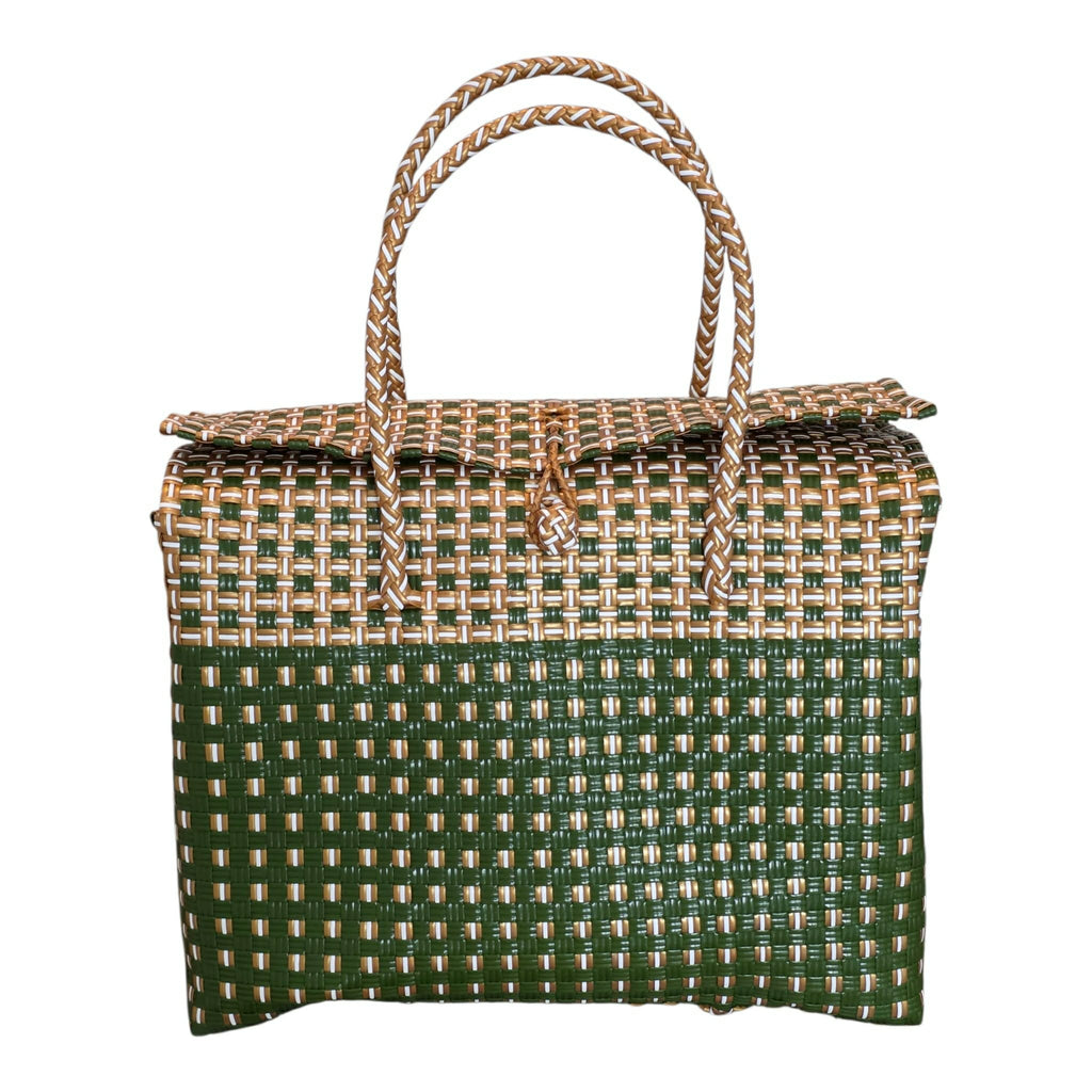 Green Grass Boxy Bag Jali