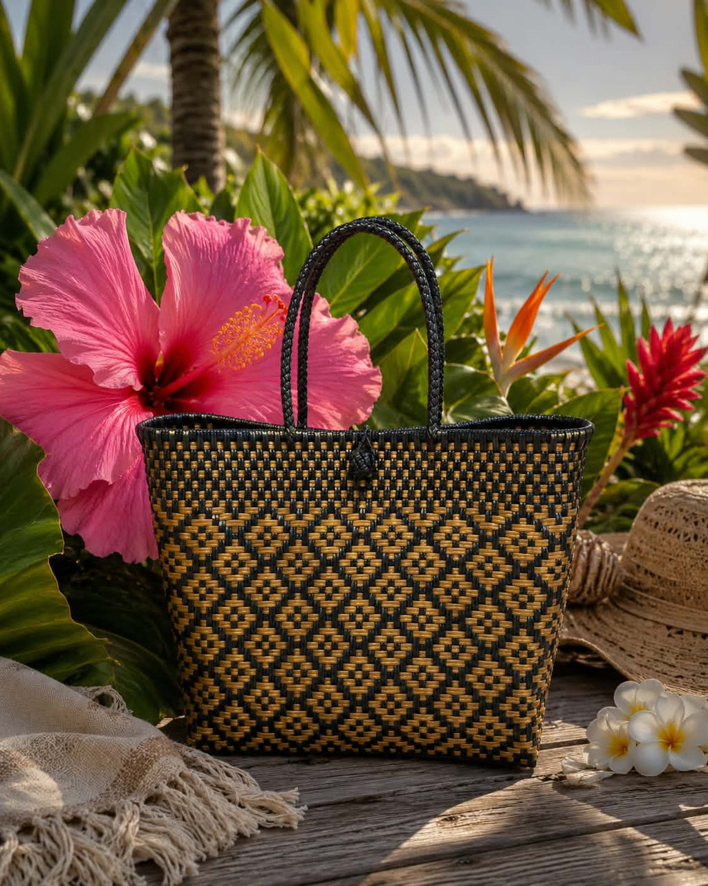 Golden flowers BATIK