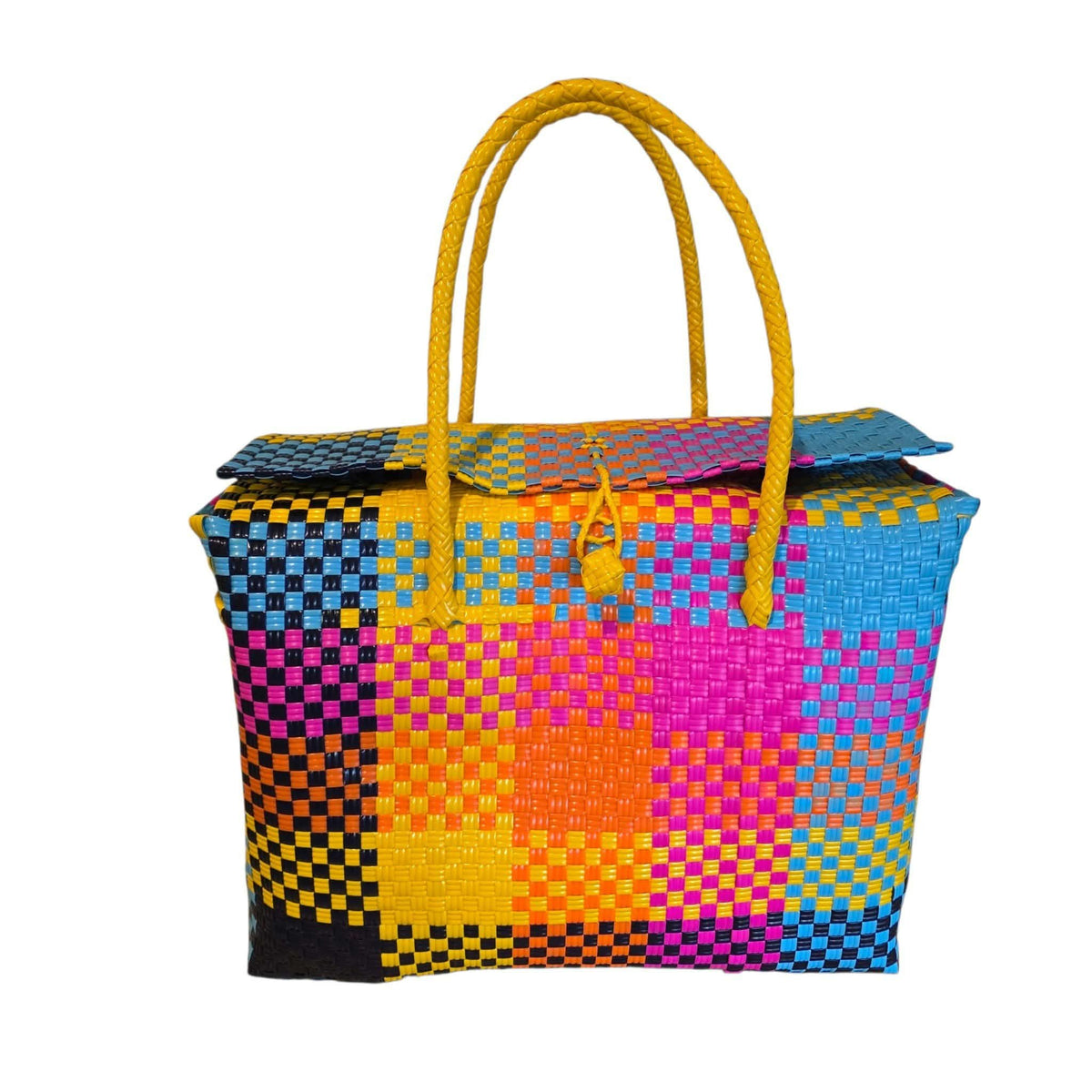 Kaleidescope blue Boxy Bag